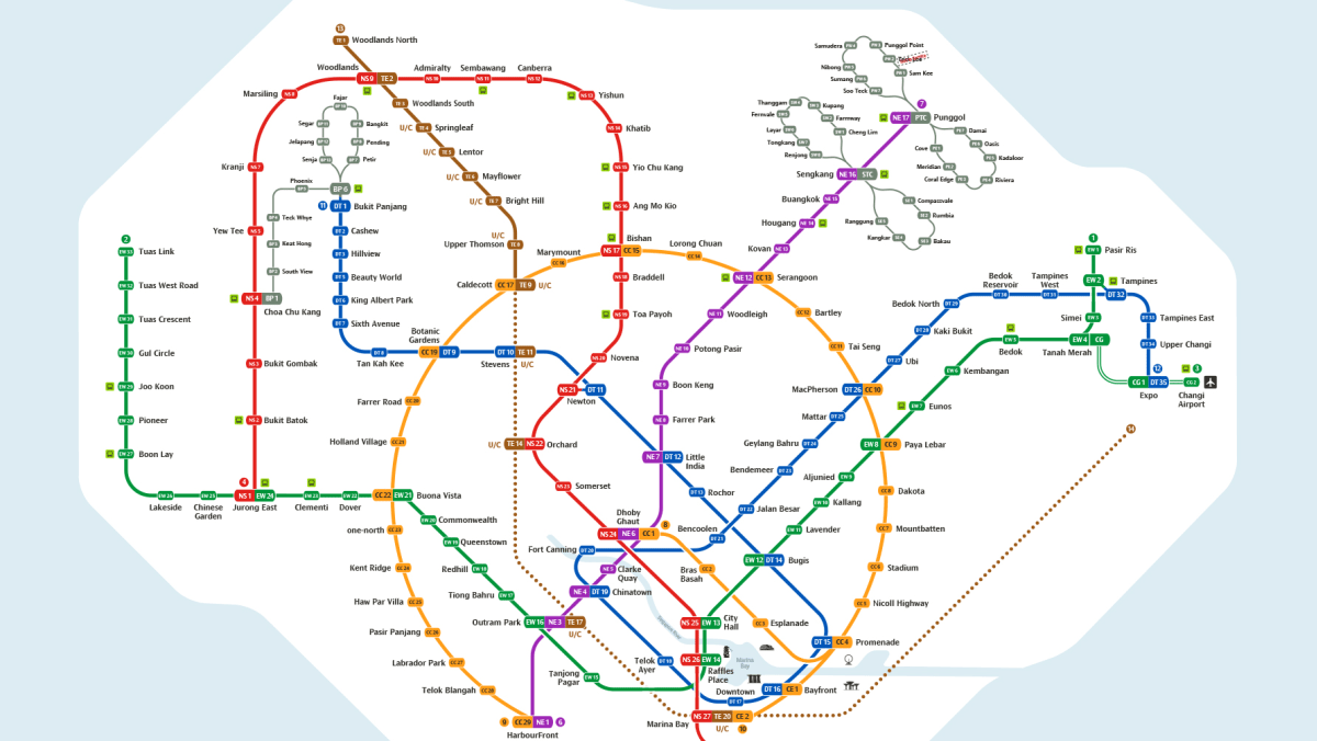 sg mrt map