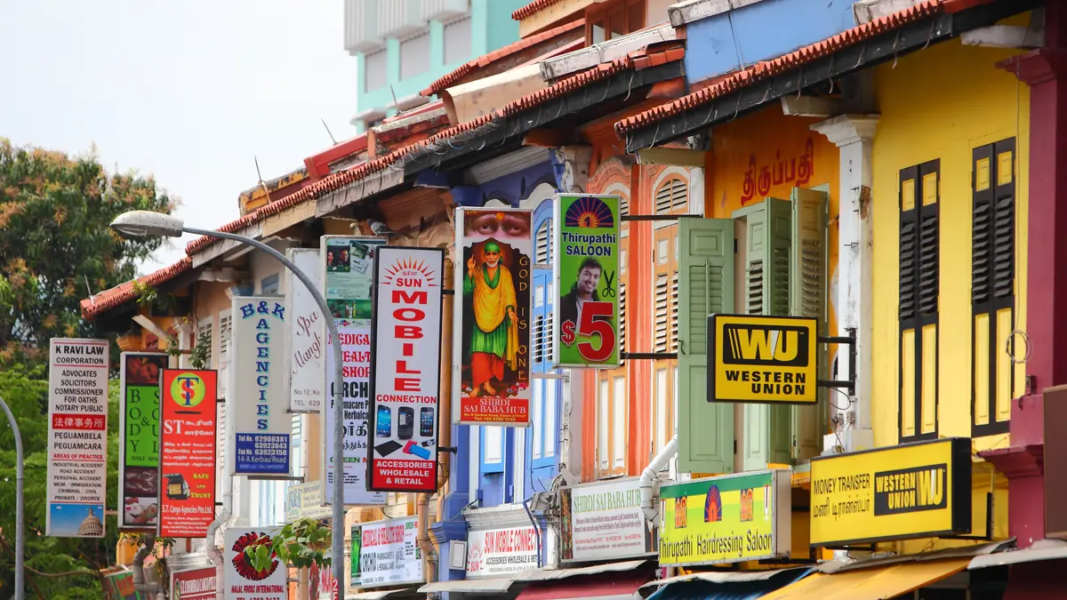 Little India shophouses