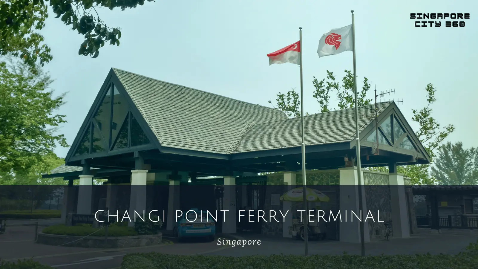 Bumboats moored at Changi Point Ferry Terminal, the departure point for Pulau Ubin