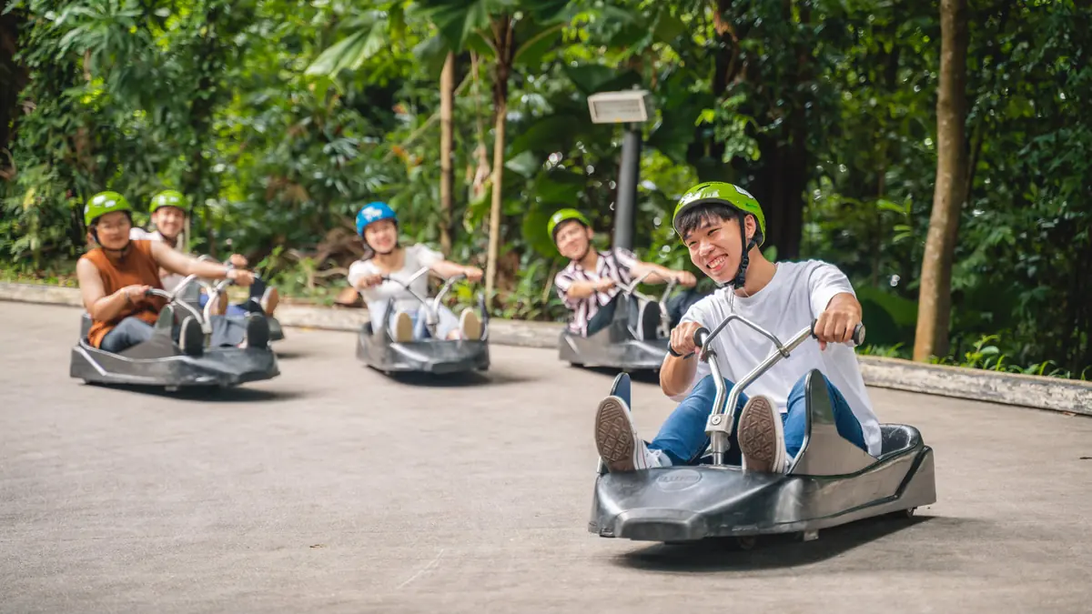 Skyline Luge Singapore — Skyline Luge Singapore — friends race