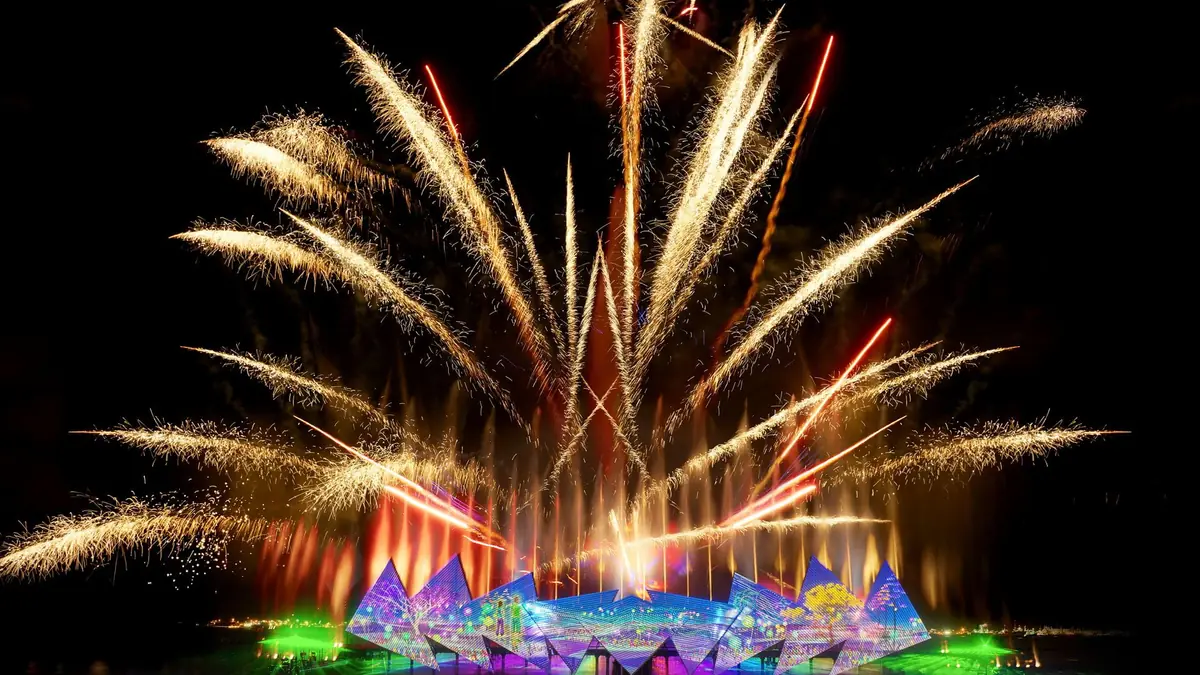 Wings of Time — Wings of Time, Singapore — with pyro