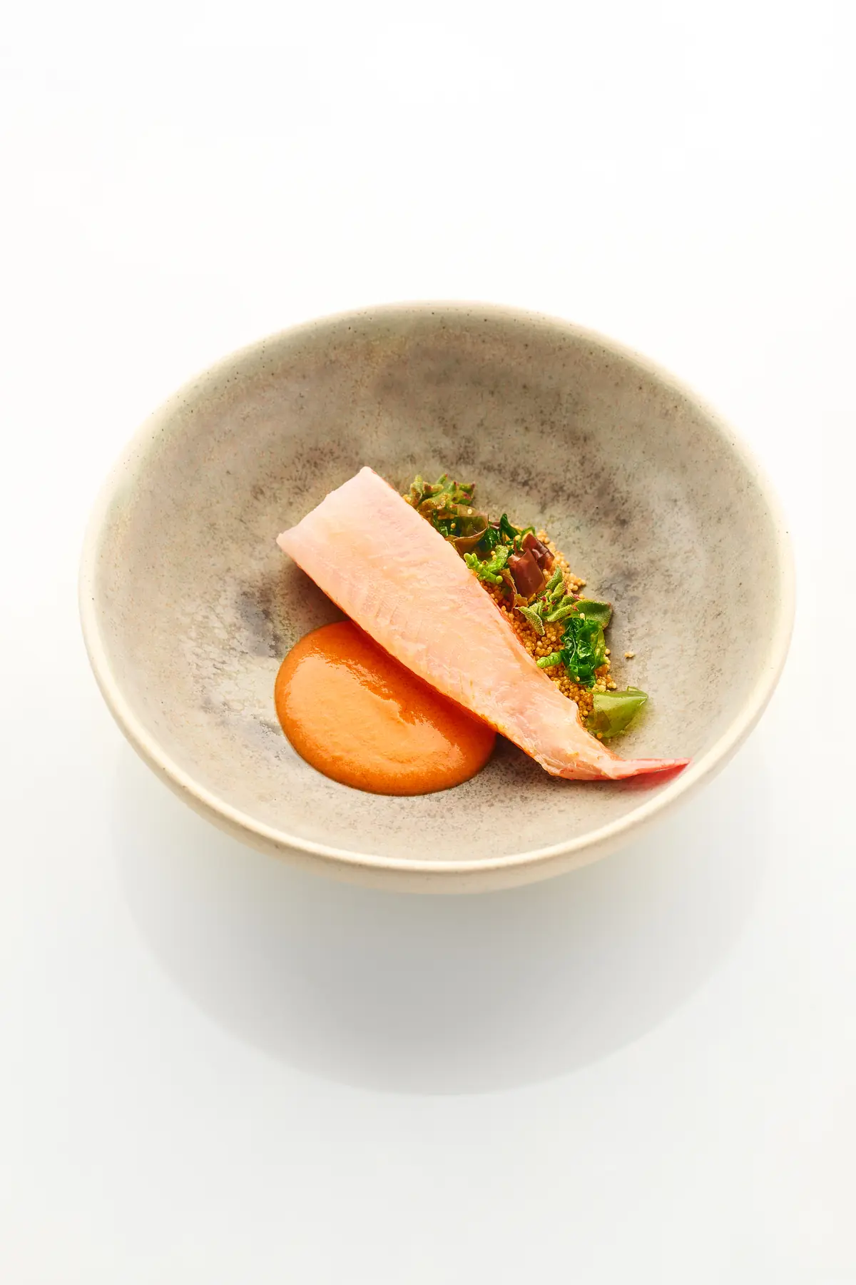 A South Pacific seafood course at Araya, Singapore