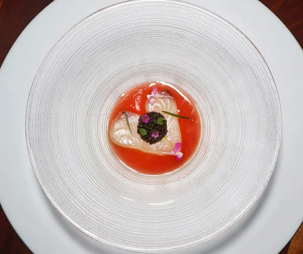 A chilli-crab-inspired course at Labyrinth, Singapore