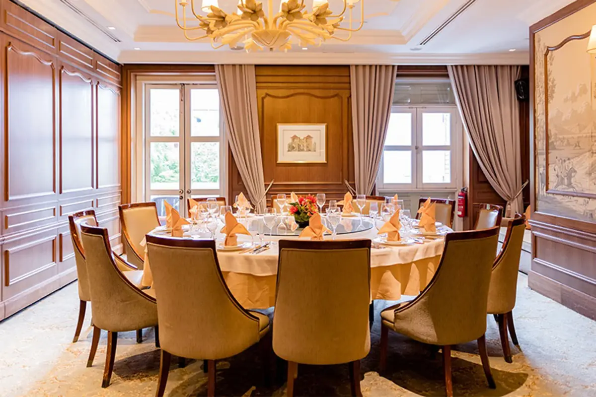 A private dining room at Lei Garden, CHIJMES, Singapore