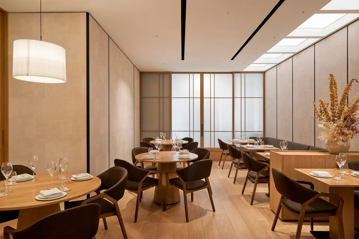 The dining room at NAE:UM, Telok Ayer, Singapore