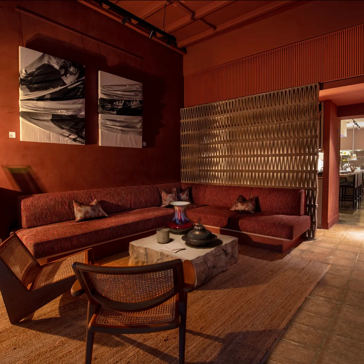 The lounge at Nouri, Amoy Street, Singapore