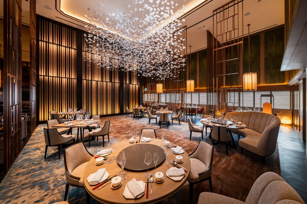 The main dining hall at Shisen Hanten, Hilton Singapore Orchard, Singapore