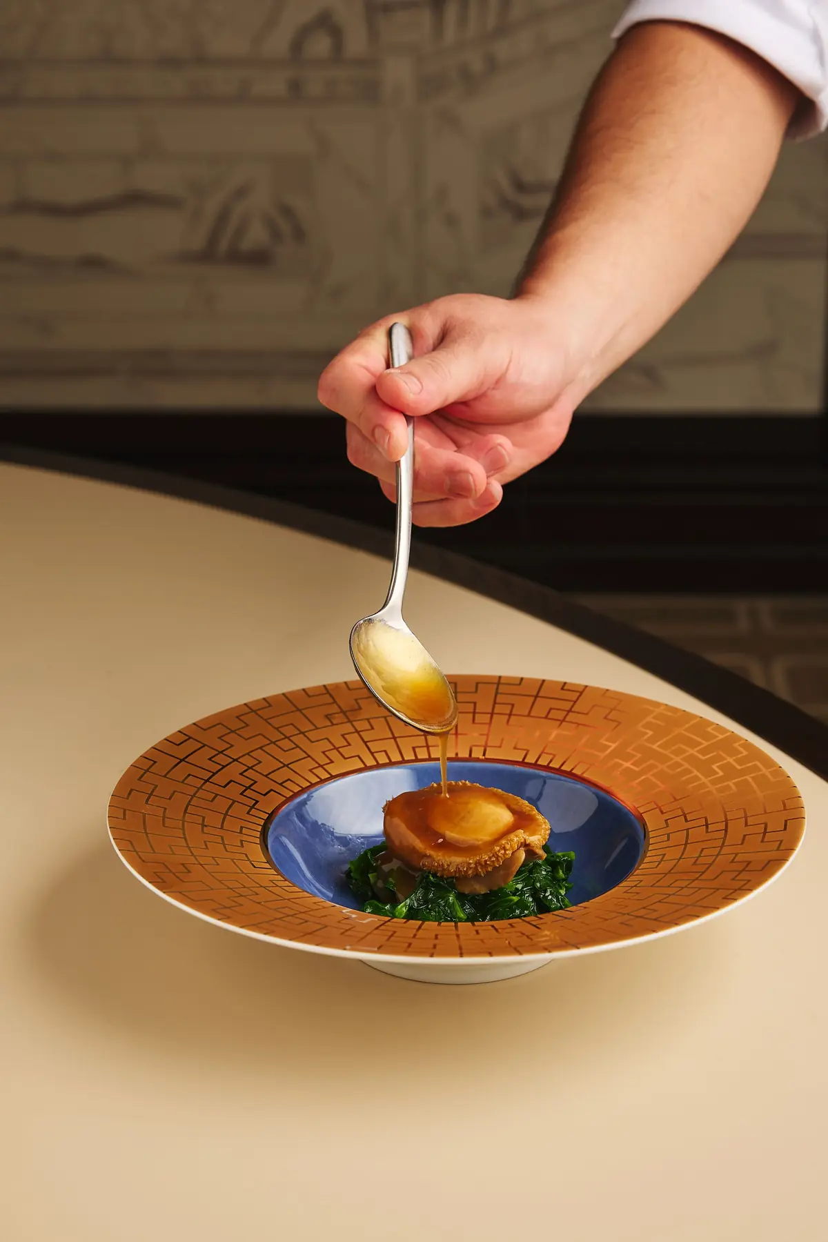 A braised abalone dish at Summer Palace, Conrad Singapore Orchard, Singapore