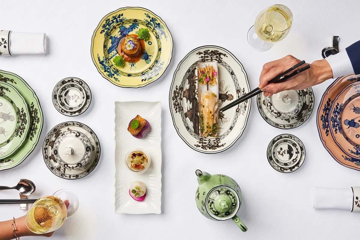 A spread of signature Cantonese dishes at Summer Pavilion, Singapore