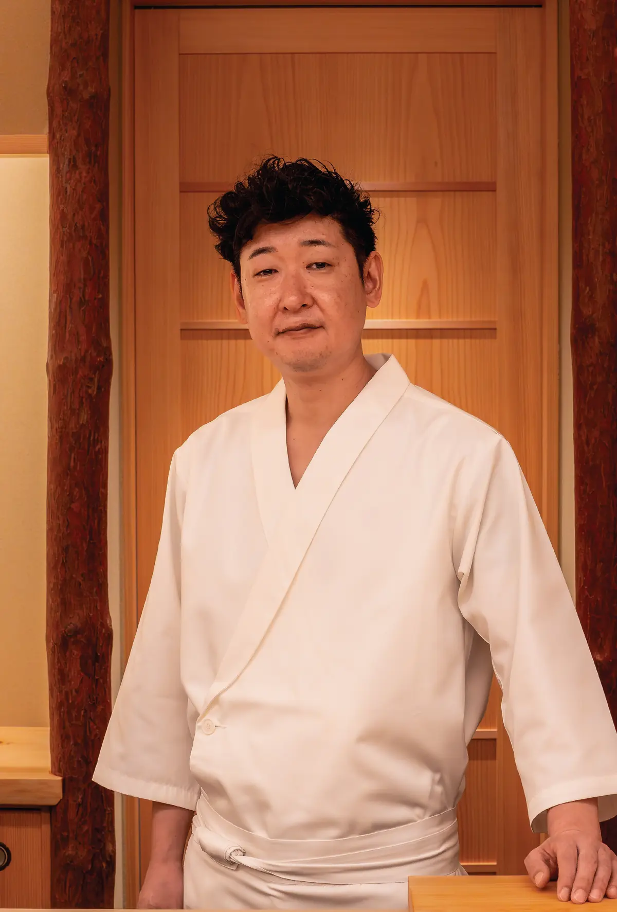 Chef-owner Yoshio Sakuta at Sushi Sakuta, Singapore