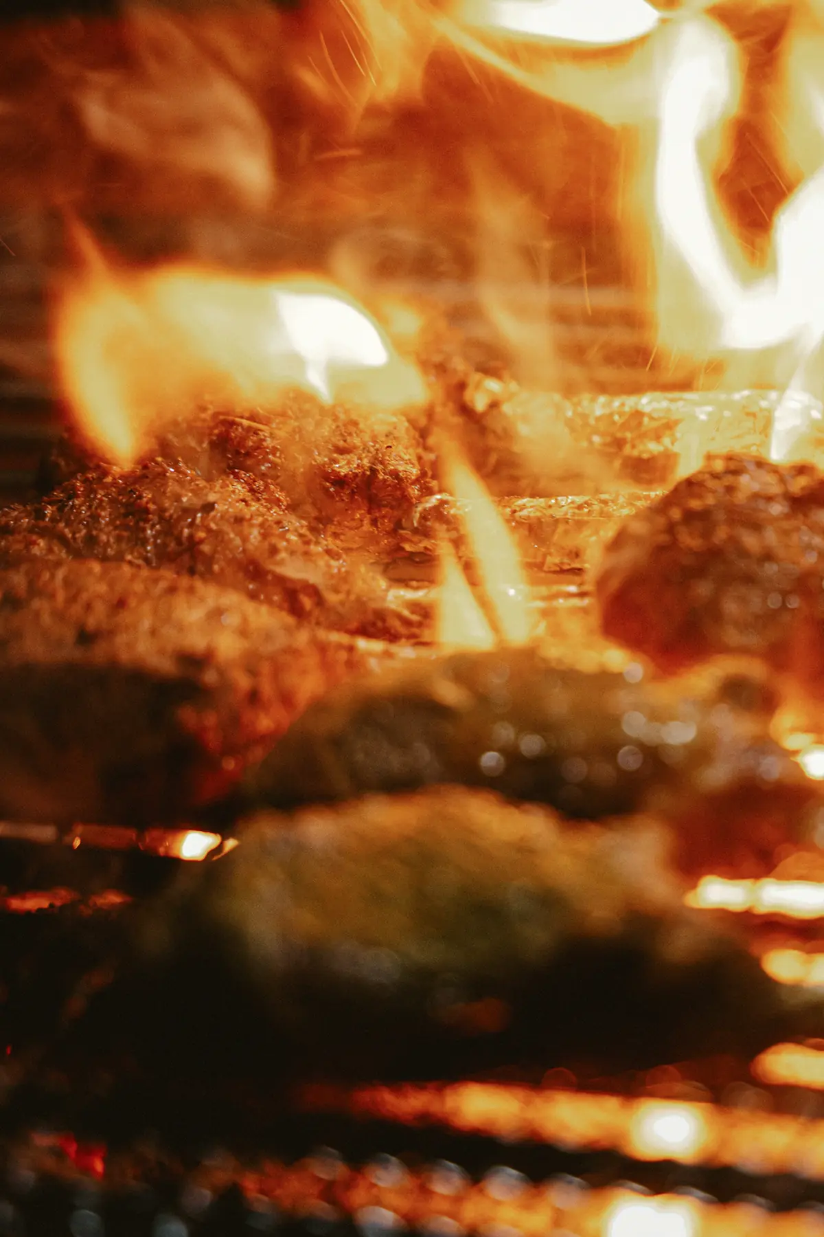 Grilled lamb over fire at Thevar, Singapore