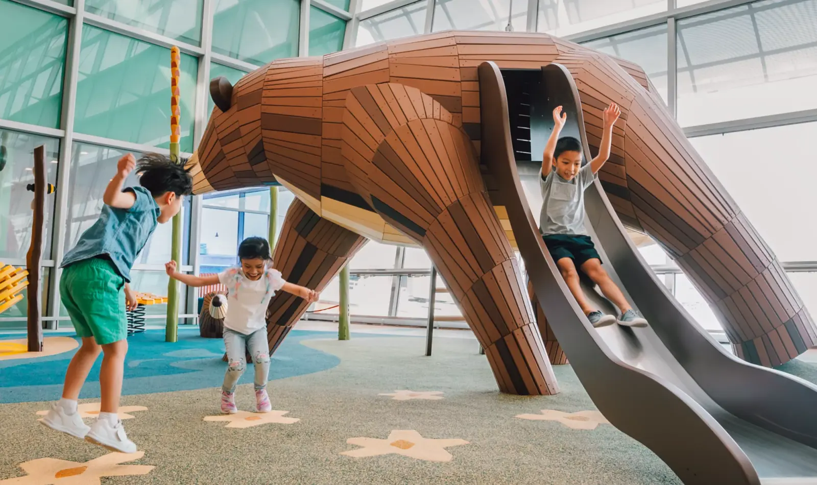 Changi Airport — The 2 Bears Hideout play area for children at Terminal 2, Changi Airport