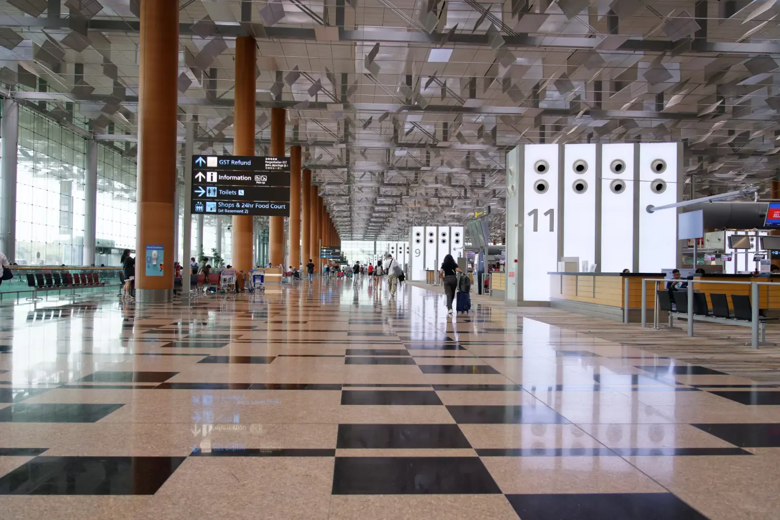 Changi Airport — The departure hall at Terminal 3, Changi Airport
