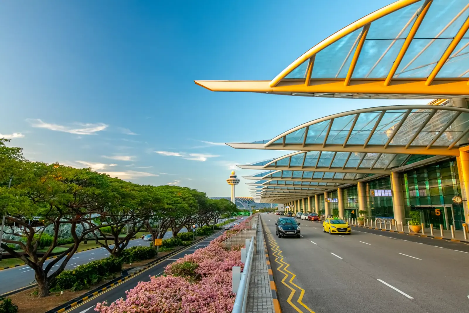 Changi Airport — The Terminal 2 facade at Changi Airport