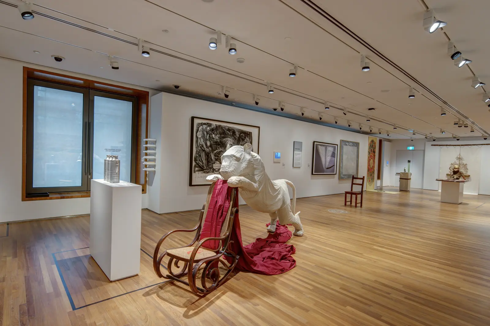 National Gallery Singapore — Framed paintings on display in the DBS Singapore Gallery at National Gallery Singapore
