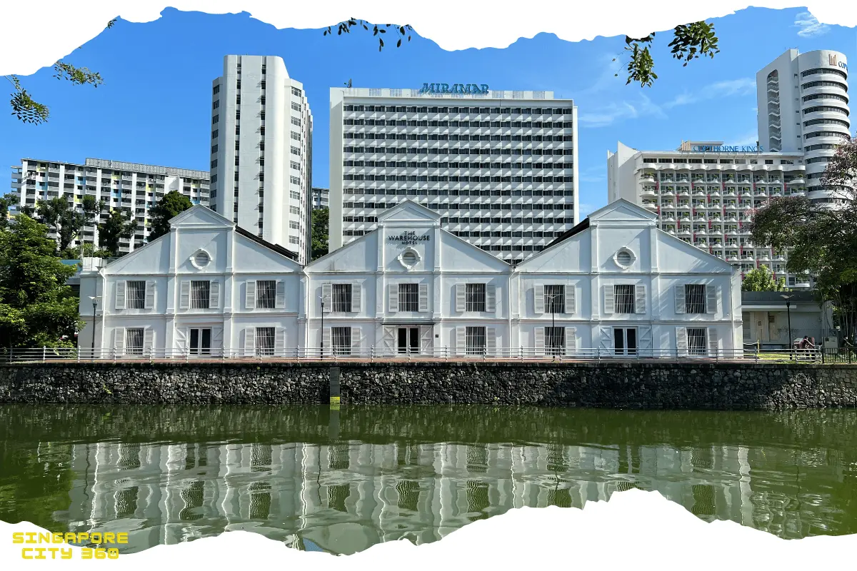 The Warehouse Hotel at 320 Havelock Road, the restored 1895 godown on the Singapore River at Robertson Quay