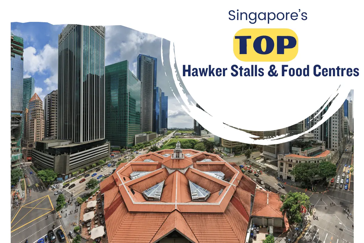 Chinatown hawker centre stalls open late at night in Singapore