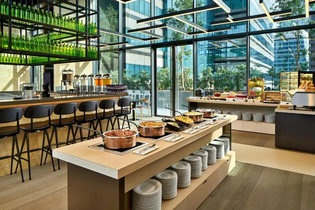 Tenth-floor outdoor pool terrace at YOTEL Singapore on Orchard Road