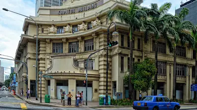 Capitol Building — The Capitol Building's distinctive facade adds a touch of grandeur to the cityscape.