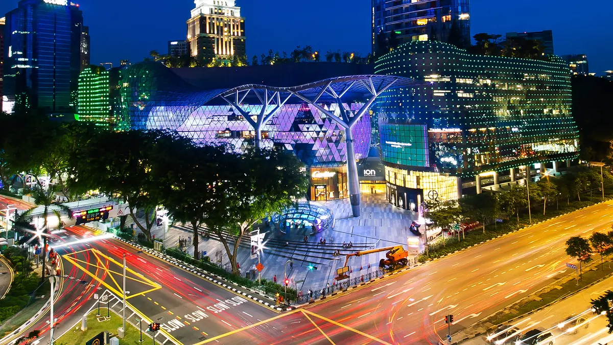 Shoppers and malls along Orchard Road, Singapore's main shopping street, where stores widely accept Alipay+ and card payments